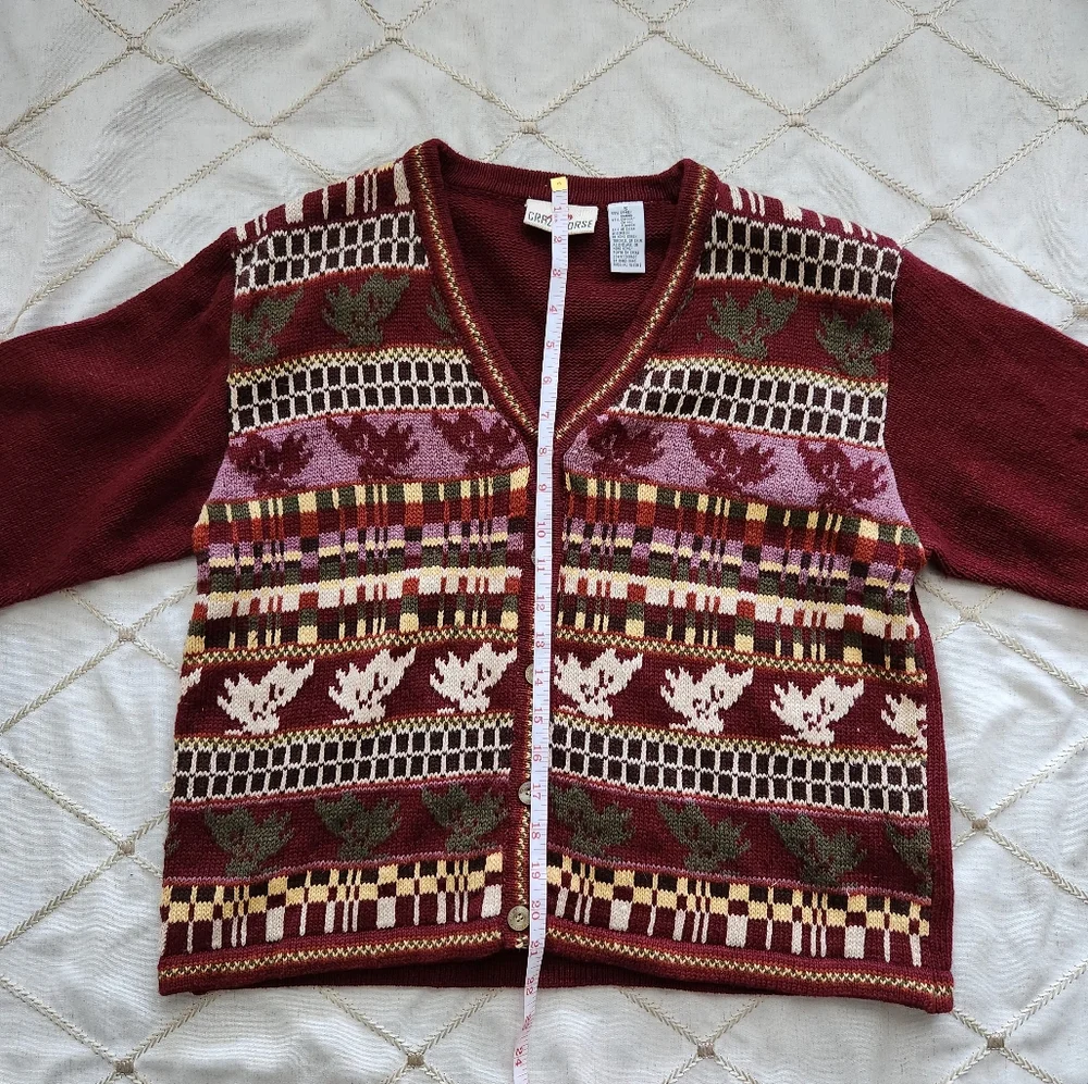 Crazy‎ Horse Women’s Cardigan Sweater Sz Small Cottagecore